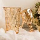 Jogo 6 Taças para Água de Vidro Diamond Âmbar Metalizado - 325ml