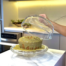 Boleira 6 em 1 de Vidro com Tampa Clássica 30,7cm