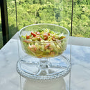 Boleira 6 em 1 Prato para Bolo Petisqueira Cristal Coração 25,5cm