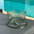 Boleira em Acrílico com Detalhe em Textura Verde