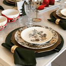 Jogo 6 Taças para Água de Vidro com Fio de Ouro Diamond Transparente 325ml