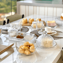 Copo Alto Petra Martelado em Cristal com Fio de Ouro 430ml