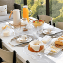 Copo Alto Petra Martelado em Cristal com Fio de Ouro 430ml