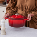 Panela Redonda Ferro Signature Vermelha Le Creuset - 22 cm