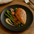 Prato Raso Orgânico Matte Preto 26cm