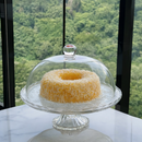 Prato para Bolo com Pé e Tampa de Cristal New Butterfly 30cm