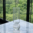 Taça Copo para Champanhe Vidro com Base Esfera Transparente 250ml