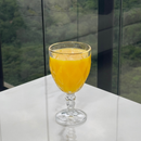 Jogo 6 Taças para Água de Vidro com Fio de Ouro Diamond Transparente 325ml