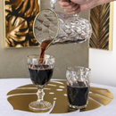 Jogo 6 Taças para Água de Vidro com Fio de Ouro Diamond Transparente 325ml