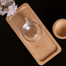 Bandeja Retangular de Bambu Nature 24cm