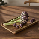 Bandeja em Madeira e Metal Marrom 37,5cm