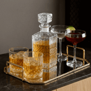 Bandeja em Metal Dourada com Espelho P 39,5cm