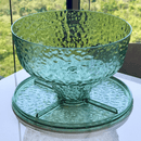 Boleira em Acrílico com Detalhe em Textura Verde