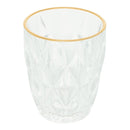 Copo de Vidro com Fio de Ouro Diamond 270ml