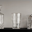 Jogo 6 Copos Altos de Vidro Diamond Fio de Ouro 390ml