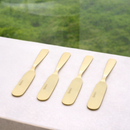 Jogo 4 Espátulas Aço Inox Dourado