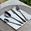 Faqueiro 24 Peças Sicilia em Aço Inox Preto