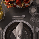 Faqueiro Elegant Estilo Bambu em Aço Inox Champanhe 16 Peças