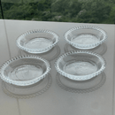 Jogo 4 Pratos em Cristal Pearl 14cm