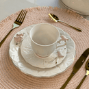 Jogo 4 Xicaras para Chá em Porcelana Birds Branca 200ml