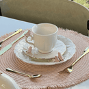 Jogo 4 Xicaras para Chá em Porcelana Birds Branca 200ml