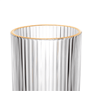 Jogo 6 Copos Altos Long Drink com Borda Dourada Graffiato 420ml