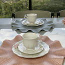 Jogo 4 Xicaras para Chá em Porcelana Birds Branca 200ml