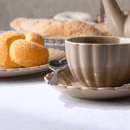 Jogo de 4 Colheres Aço Inox para Chá Heart Coração Prateada 12,7 cm