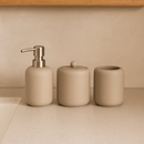 Jogo para Banheiro em Polirresina Bege 3 Peças