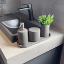 Kit para Banheiro Cimento Cinza 4 Peças