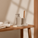 Kit para Banheiro em Polirresina Canelado 3 Peças