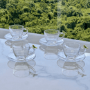 Kit para Mesa Posta Café Golden Bird 8 Peças