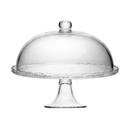 Prato para Bolo com Pé e Tampa de Cristal New Butterfly 30cm