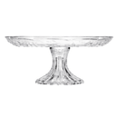 Prato para Bolo com Pé em Cristal New Butterfly 27cm