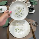 Prato Raso em Cerâmica Orgânico Ammi 26,5cm